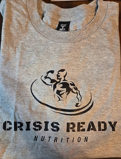 Back Script Tee - Grey