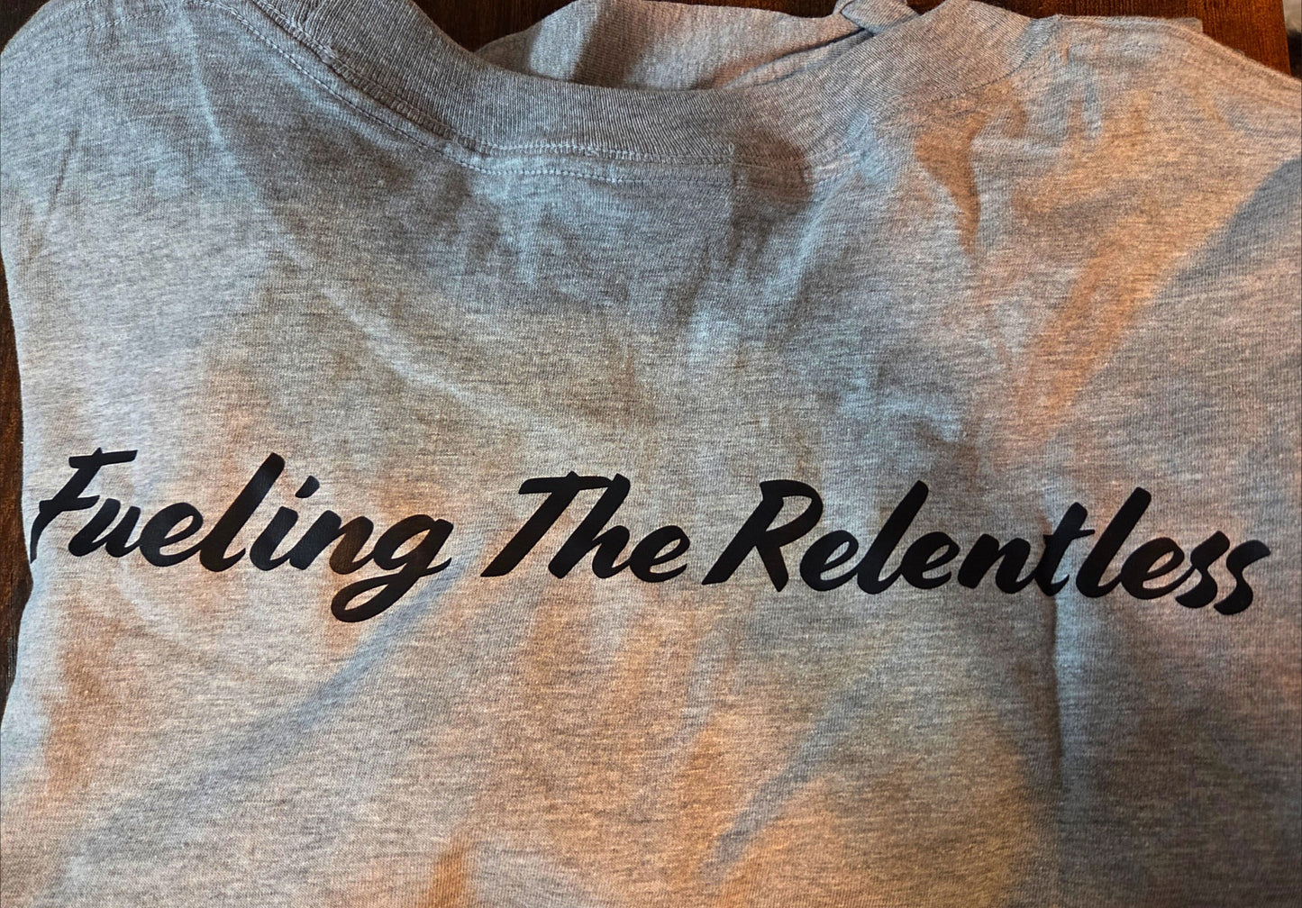 Back Script Tee - Grey