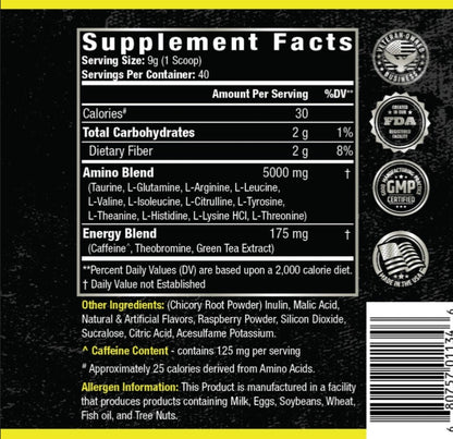 Relentless Aminos - Raspberry Tea